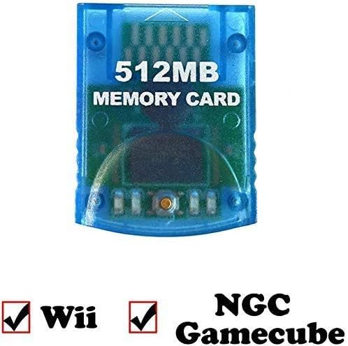 Tarjeta de memoria, compatible con Nintendo Wii y Nintendo Gamecube – NGC GC, 512 MB (8,192 bloques)