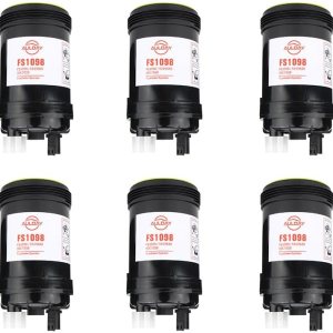 6PCS FS1098 Filtro de combustible Separador de agua PCV Válvula para Cummins Wirtgen W100CFI W120CFI W130CFI B6.7 ISB6.7QSB6.7 ISL8.9 L9 Series 6PCS FS1098 Filtro de combustible Separador de agua PCV Válvula para Cummins Wirtgen W100CFI W120CFI W130CFI B6.7 ISB6.7QSB6.7 ISL8.9 L9 Series