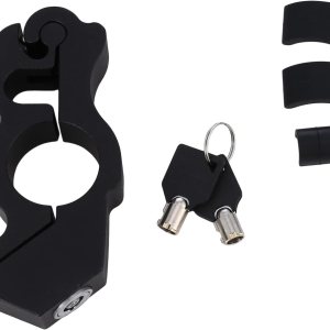 Cerradura de manillar de motocicleta, aleación de aluminio, antirrobo, motocicletas, scooters, alarma de bicicleta, manillar de freno para fácil Cerradura de manillar de motocicleta, aleación de aluminio, antirrobo, motocicletas, scooters, alarma de bicicleta, manillar de freno para fácil