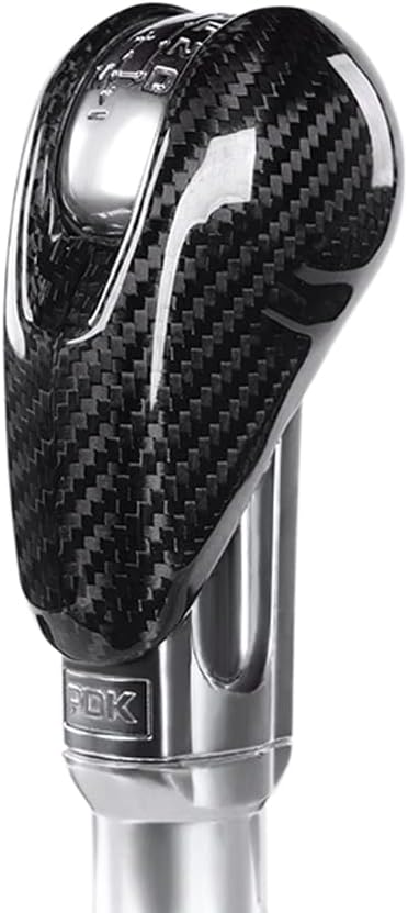 JSWAN Cubierta de fibra de carbono para la palanca de cambios de Macan 718 911 Panamera Cayman Boxster, cubierta de la perilla de la palanca de