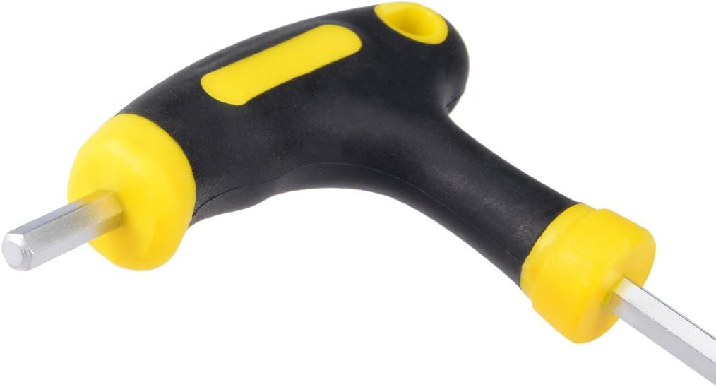 uxcell Llave hexagonal magnética con mango en T de punta de bola métrica de 0.118 in