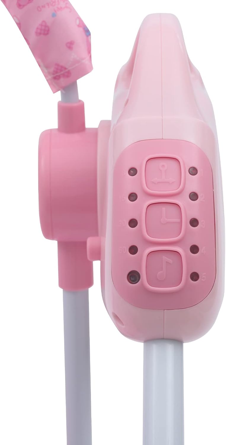TFCFL Cuna eléctrica para bebé, de 0 a 18 meses, columpio automático con control remoto y música, capacidad de 55.1 lbs55 libras, cuna plegable,