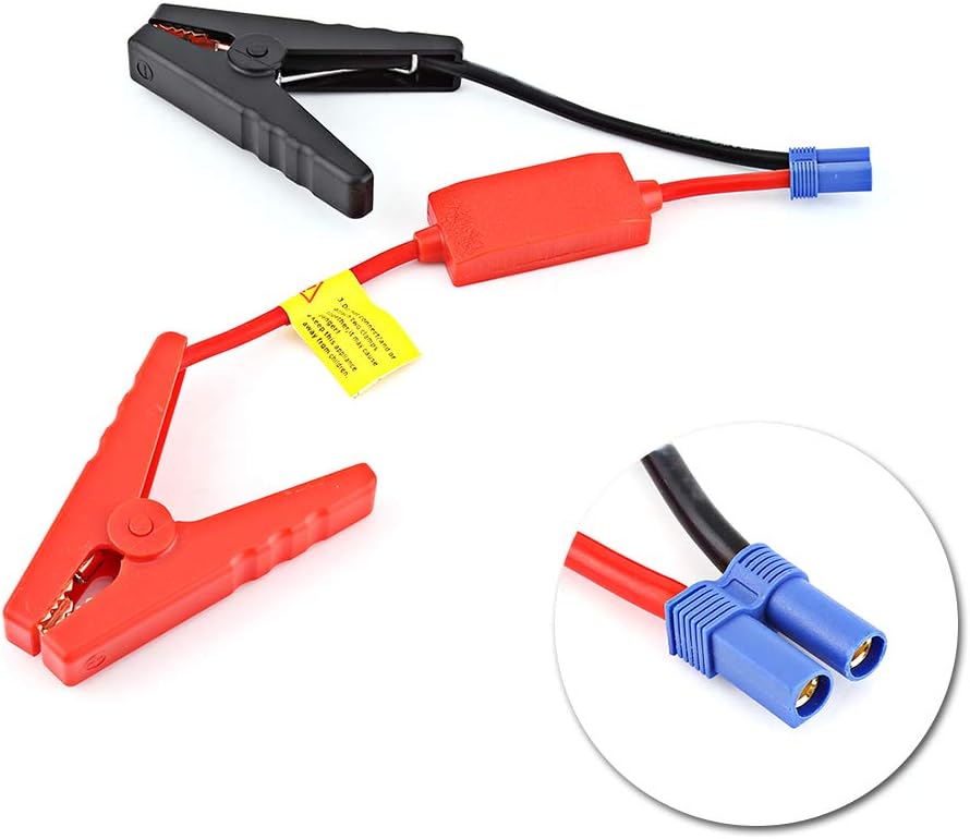 Cable elevador, cable elevador portátil automotriz para conexión de batería de automóvil, arranque para evitar carga inversa, cable de puente para