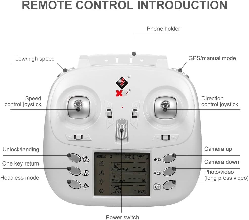 WLtoys Dron RC de alta velocidadhelicópterocuadricóptero X1S Drone con cámara 4K HD de 2 ejes cardán autoestabilizador 5G Wifi FPV GPS Brushsss RC