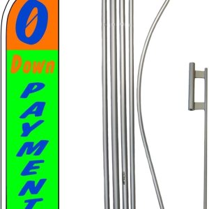 Premium 0 Down PaymentOrangeSwooper Flag & 16ft Flagpole KitGround Premium 0 Down PaymentOrangeSwooper Flag & 16ft Flagpole KitGround