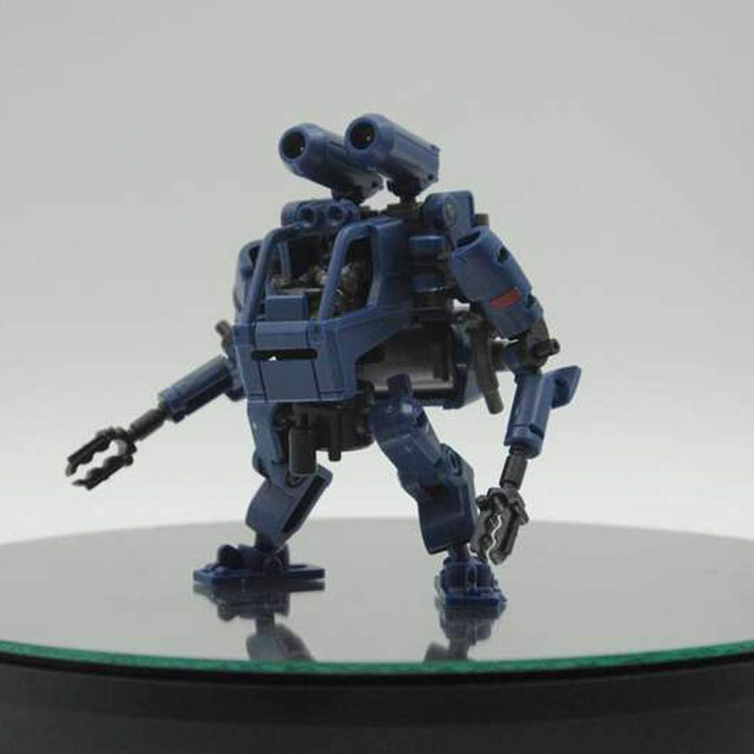 Scakbyer Mech – Kit de construcción de figuras de acción, 3.1 in, escala 160, robot de asalto, modelo MM001, azul océano