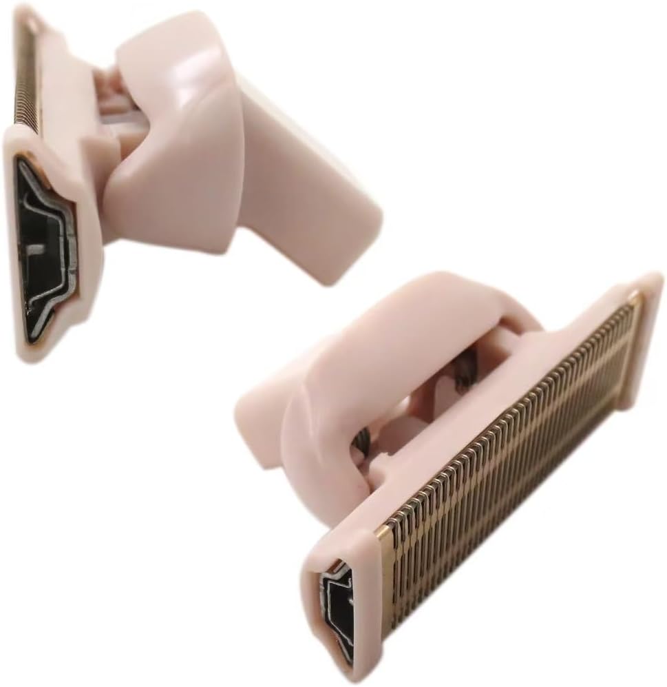 2 cabezales de repuesto para maquinilla de afeitar Flawless Nu Razor, cabezal de repuesto de cuerpo chapado en oro rosa con cubiertas