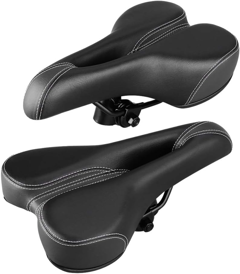 BESPORTBLE Sillín de repuesto para bicicleta de carretera, cómodo cojín de asiento de bicicleta, sin nariz, almohadilla de sillín de bicicleta,