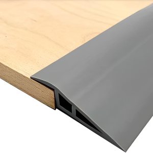 Tira de umbral de transición de puerta de vinilo, 72 pulgadas, reductor de pisoalfombra a azulejo, borde de puerta para tapete laminado (gris, 72 Tira de umbral de transición de puerta de vinilo, 72 pulgadas, reductor de pisoalfombra a azulejo, borde de puerta para tapete laminado (gris, 72