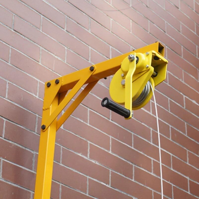 Herramienta de elevación para aire acondicionado al aire libre, grúa de elevación Torno de mano Autobloqueo Instalación Soporte de aire