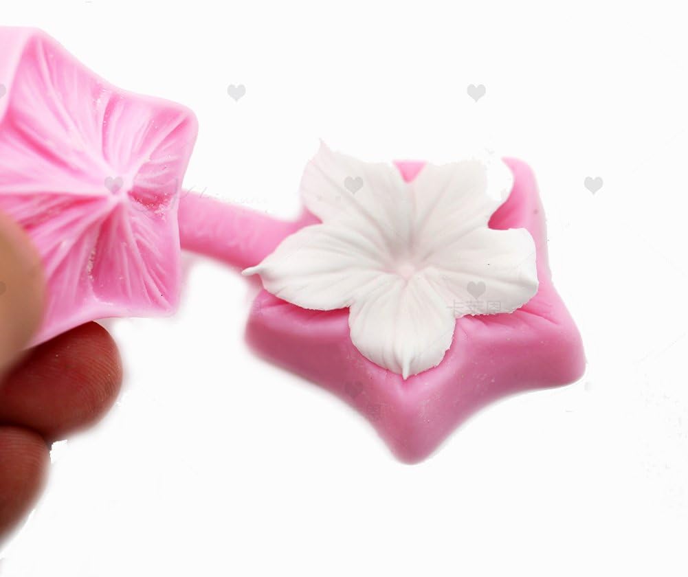 KALAIEN Flor Cupcake Toppers Fondant Azúcar Artesanía Herramientas Gumpaste Chocolate Moldes