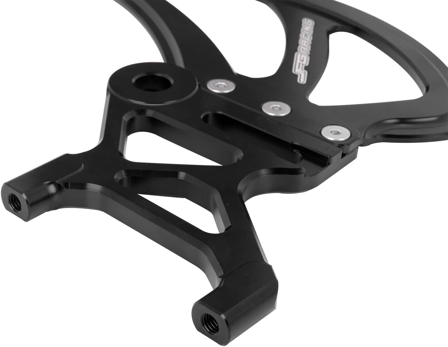 JFG RACING Protector de freno de disco trasero de motocicleta+bloque de eje tensor de eje trasero Ajustador de cadena para Sur Ron SX Segway