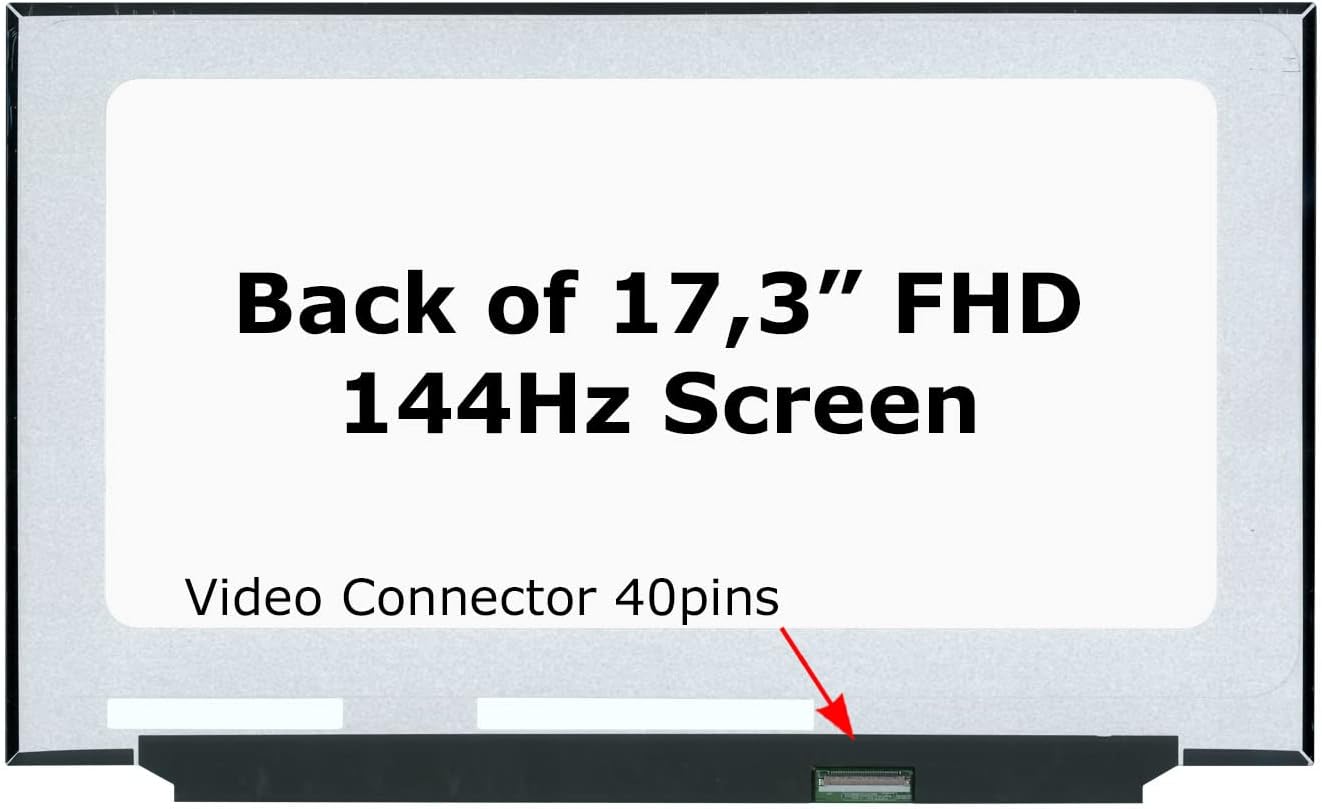 SCREENARAMA Nueva pantalla de repuesto para MSI GE76 Raider 10UG 10UH (40pin regular 144Hz) FHD 1920×1080 IPS LCD pantalla LED con herramientas y