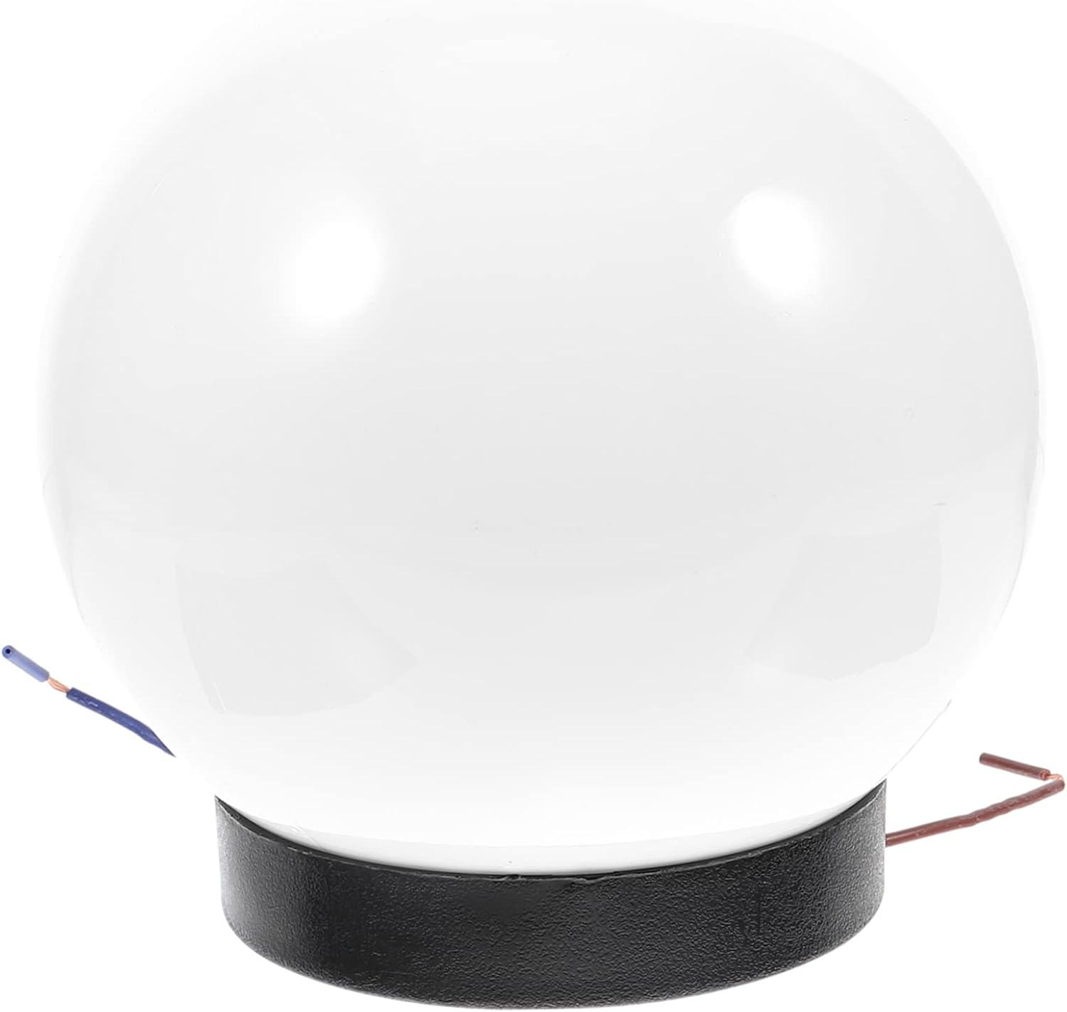 DOITOOL Pantalla redonda de globo 2 piezas bombillas bombillas de luz de piso pantalla de luz de repuesto de plástico poste de lámpara de repuesto