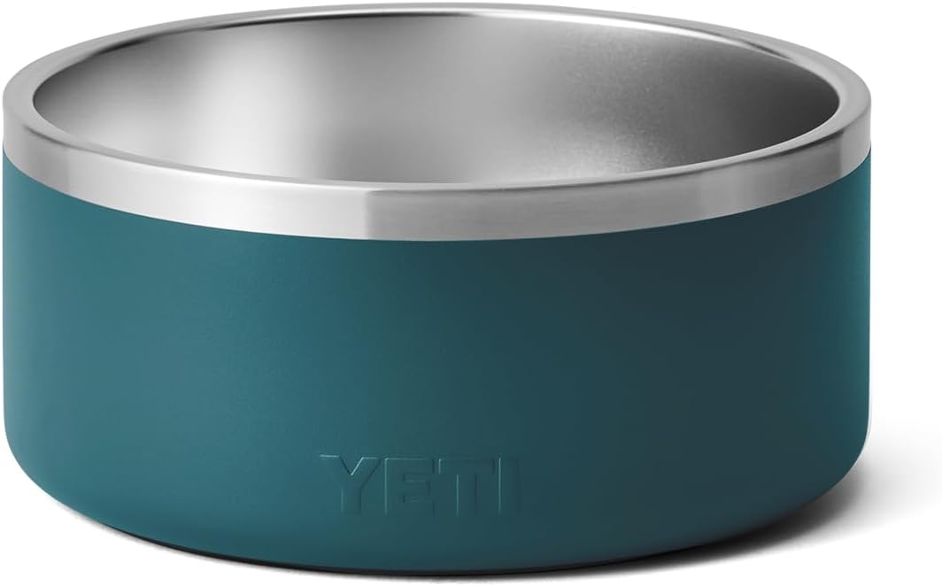 YETI Boomer 8 – Cuenco antideslizante de acero inoxidable para perros, capacidad para 64 onzas, verde azulado agave