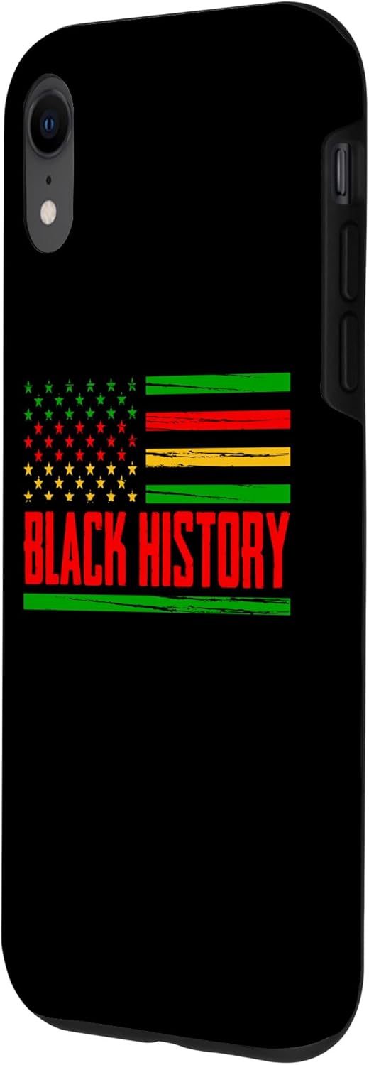 iPhone XR Black Pride American Flag Month for American African Case