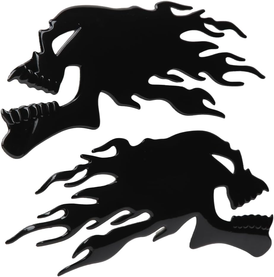 Adhesivo para tanque de combustible, 2 unidades, calcomanías para tanque de gasolina para deportes motorizados, impermeables, 3D, emblema de