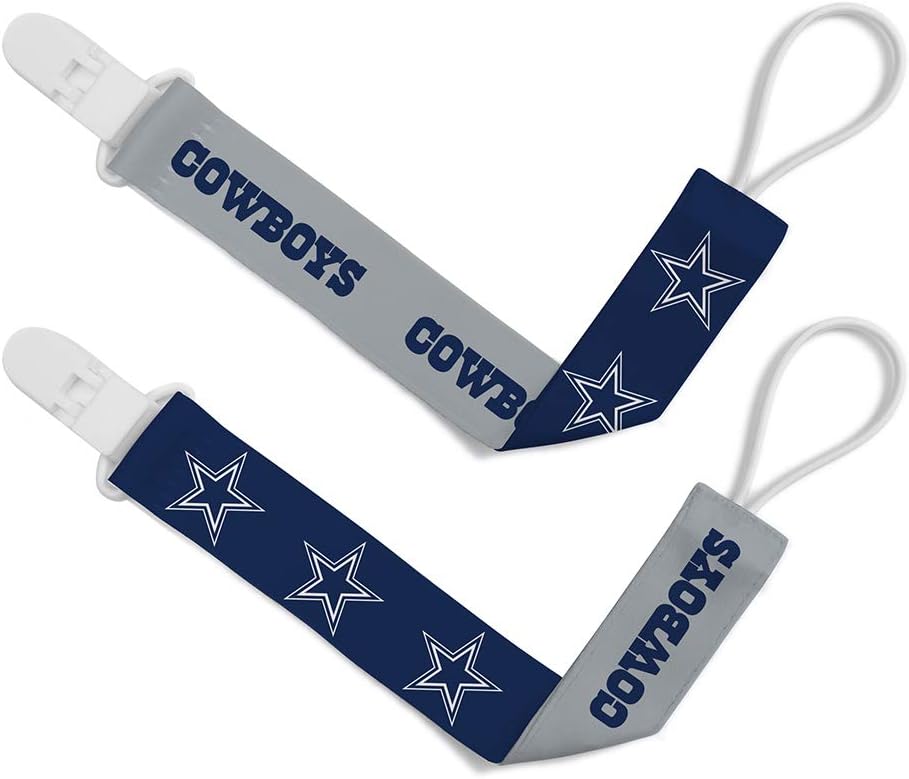 BabyFanatic – Paquete de 2 clips unisex con licencia oficial, NFL Dallas Cowboys – Ropa para bebés con licencia oficial