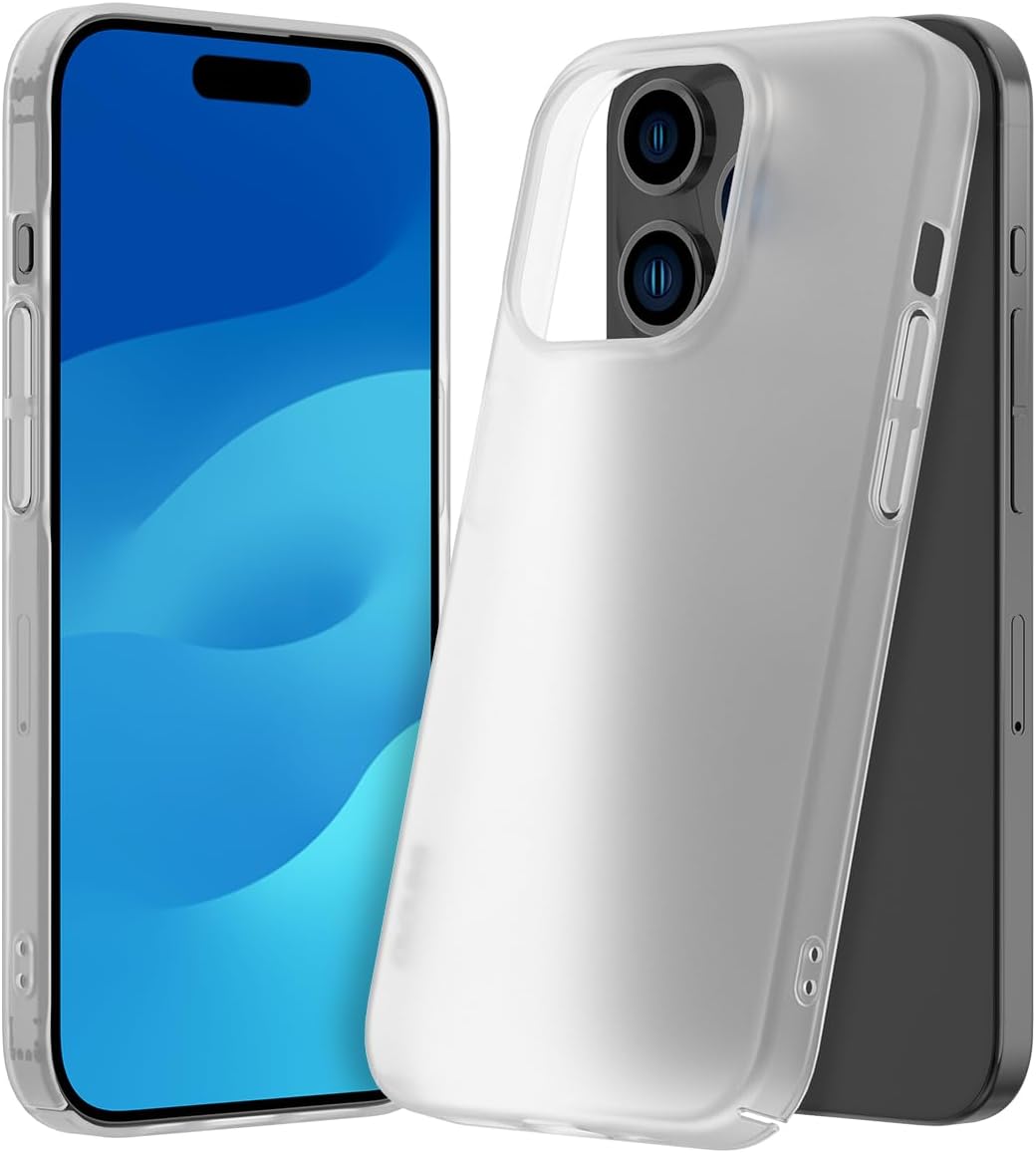 araree Nukin – Funda diseñada para iPhone 15 Pro, cubierta delgada de policarbonato duro antiarañazos, antiamarillamiento, a prueba de golpes,