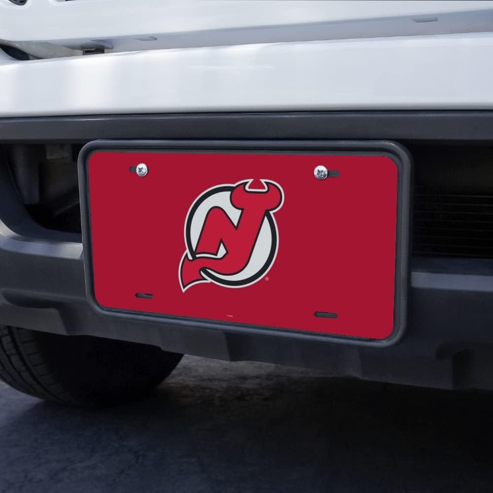 GRAPHICS & MORE Placa de matrícula de metal con logotipo de New Jersey Devils
