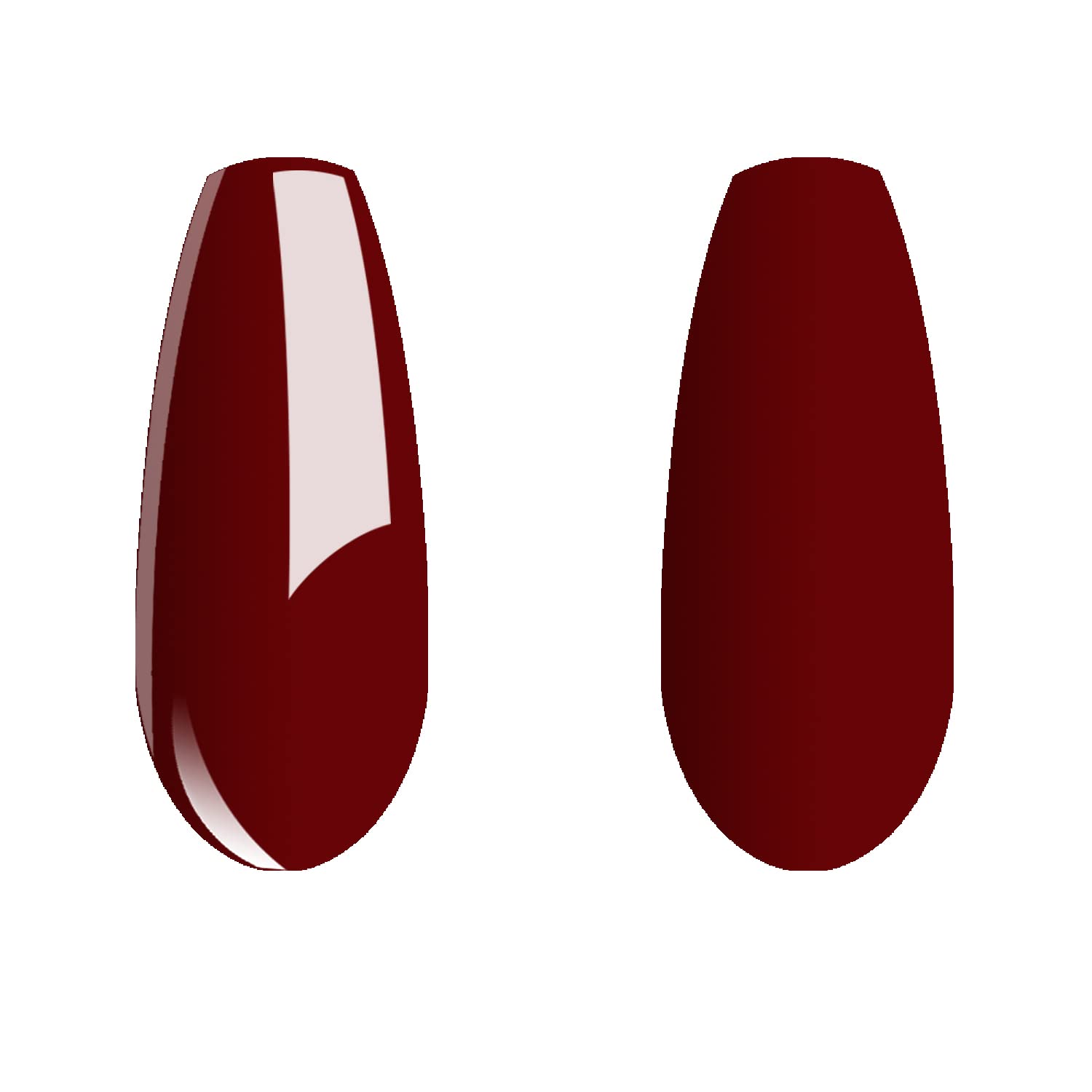 Vishine Esmalte de uñas de gel rojo oscuro, 0.6 onzas líquidas, esmalte de gel semipermanente, curado con luz UV para arte de uñas, manicura en