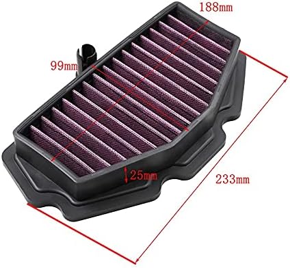 1 unid motocicleta filtro de aire limpiador de admisión para Kawasaki Ver-SYS EX650 Ninja 650 KLE650 Ver-sys LT Z650 EN650 VULCAN 650 S ABS