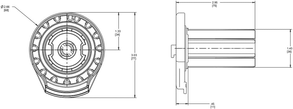 Rollease Skyline SL20 Roller Shade Embrague Blanco