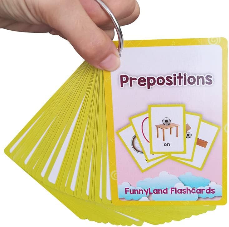 22 unidsset preposiciones regalos niños tarjetas flash inglés tarjeta de bolsillo educativo aprendizaje bebé juguetes para niños pre-jardín de