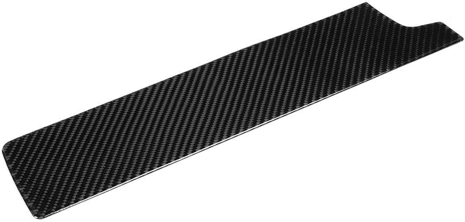 Terisass Cubierta de panel de control central de copiloto de fibra de carbono, calcomanías interiores de salpicadero, accesorios de automóvil para