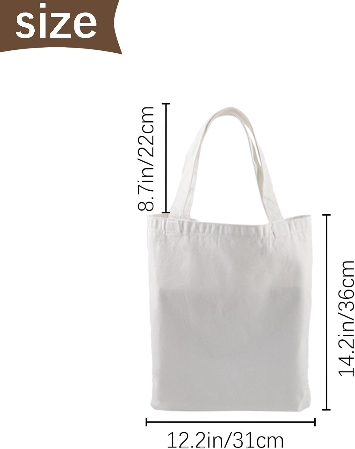 10 bolsas de lona de sublimación, bolsas de poliéster para sublimación de 12.2 x 14.2 pulgadas, Blanco
