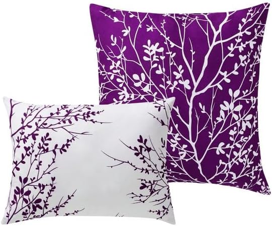 Spirit Linen – Juego de edredón con estampado de árboles y textura suave de la Colección Baby Platino