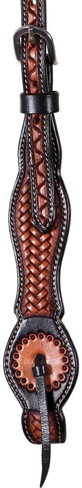 Doble S Basketweave – Cabezas de una oreja  Mejora la apariencia del caballo  Diseño versátil para actividades ecuestres  Exquisita artesanía