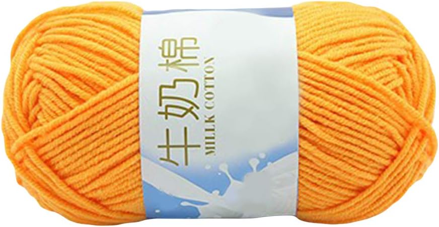 1.76 oz Mezcla de Algodón Crochet Tejer Ropa de Bebé Bufanda Sombrero Suéter Hilo de Lana Educación Juguete Almohada Negro