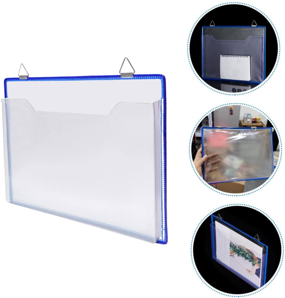 BESTOYARD Bolsa de almacenamiento de archivos, carpeta de archivos de oficina, conveniente bolsa de archivo, soporte para archivos colgantes,