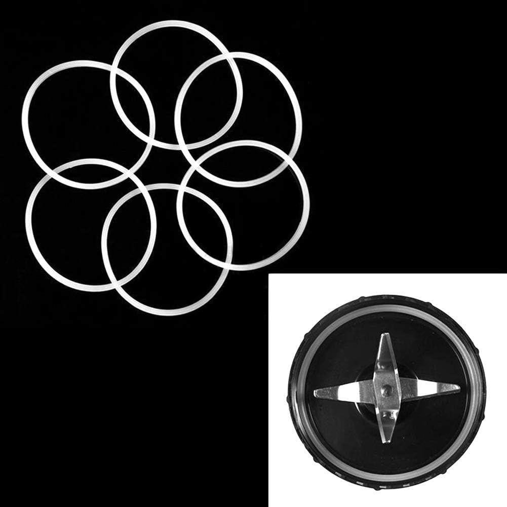 8 juntas de repuesto, piezas de repuesto para anillo de sello de licuadora, piezas de repuesto para Magic Bullet 250WHand Blender