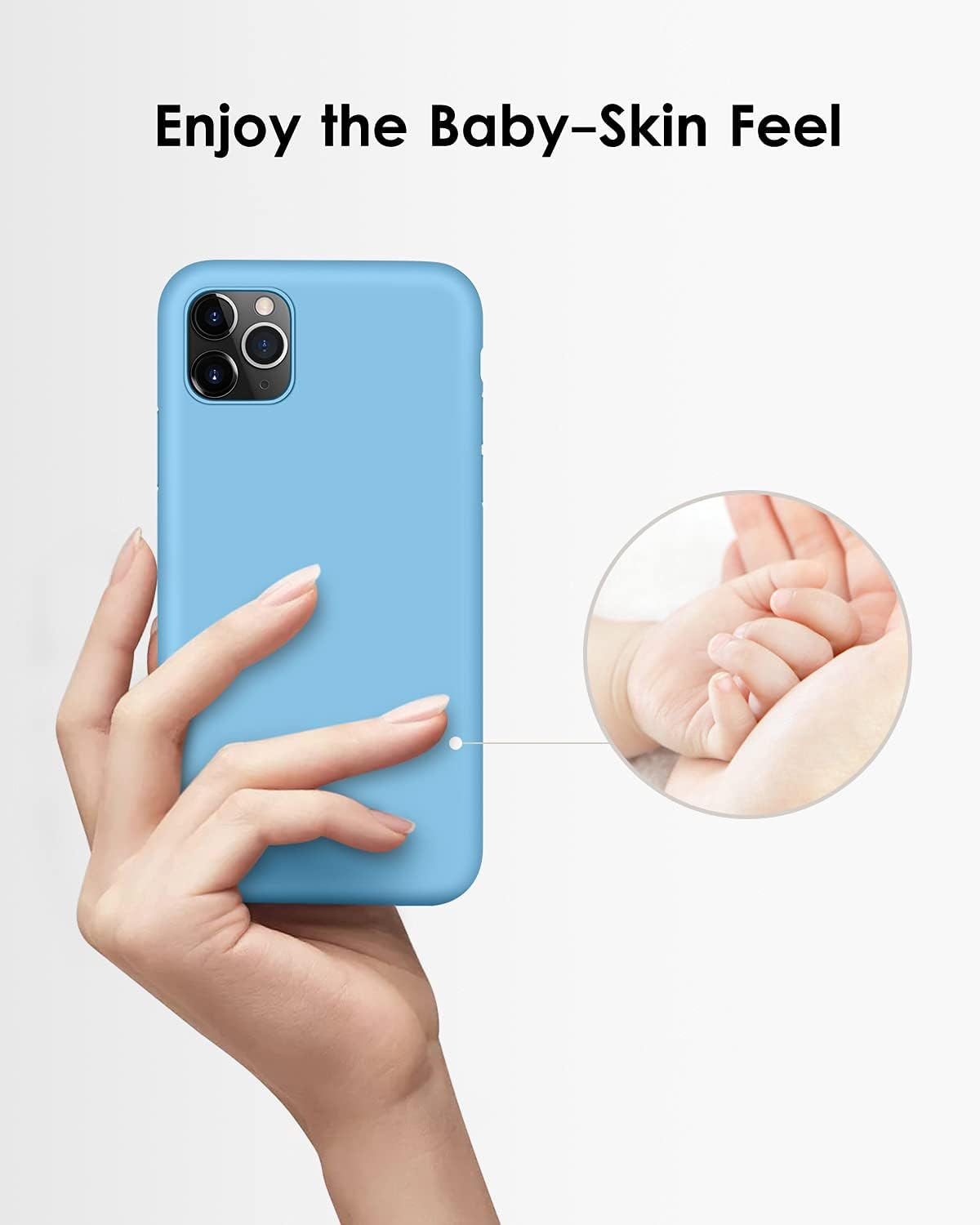 DTTO Funda compatible con iPhone 11 Pro Max, serie Romance, funda de silicona protección mejorada de cámara y pantalla con cojín de rejilla de panal