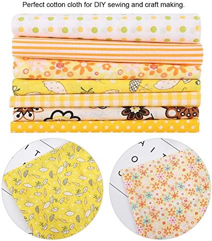 7 piezas de tela de algodón para manualidades, 100% algodón, diferentes patrones, tela de retazos, batiks, costura, álbumes de recortes, acolchados,