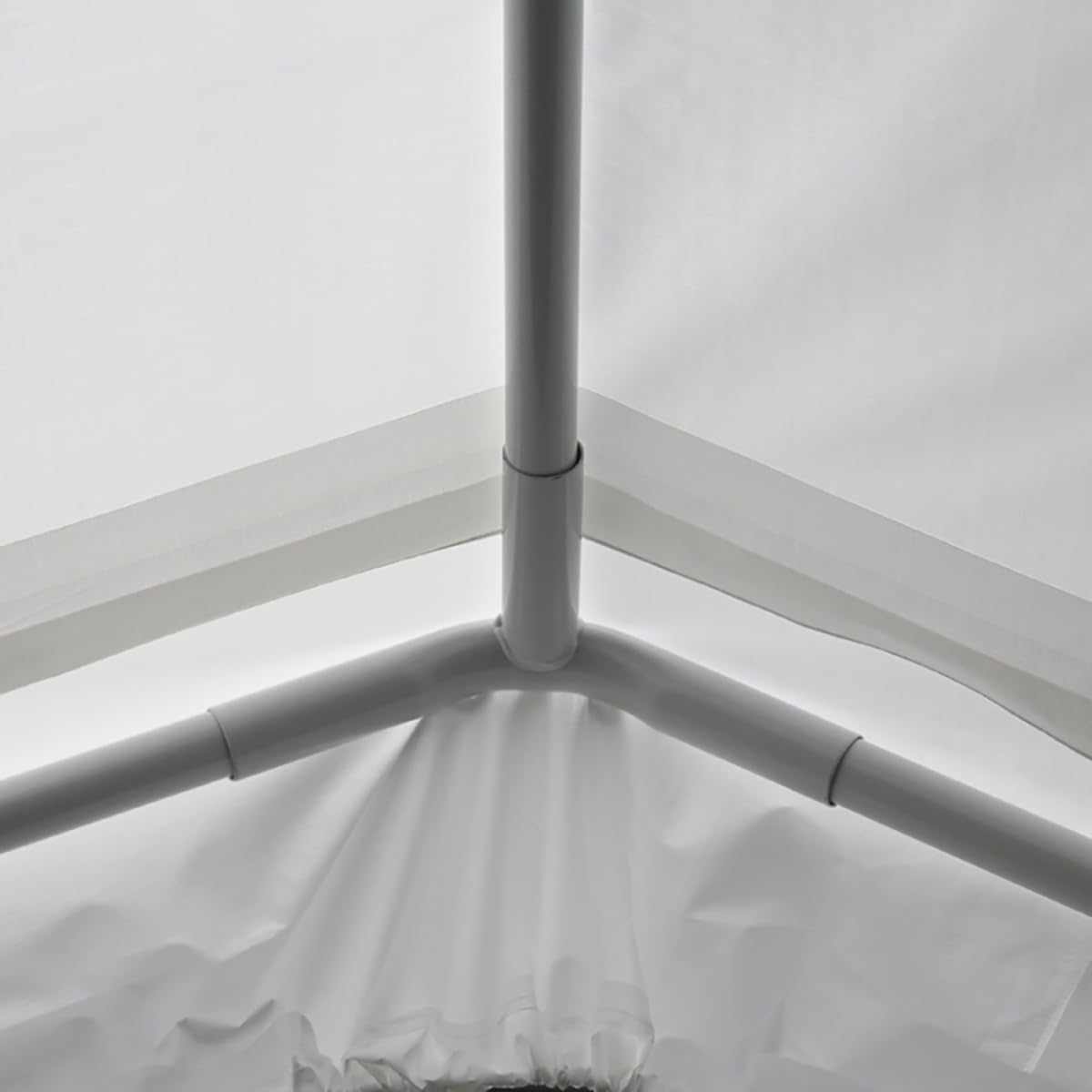 King Canopy Toldo universal de 10 pies por 13 pies, marco de acero de 1 38 pulgadas, 6 patas, blanco, C61013PC