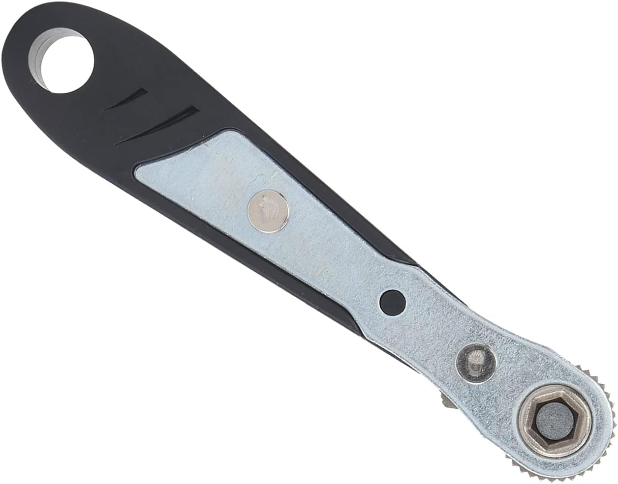 FTVOGUE Llave de trinquete, mini llave de trinquete, llave de casquillo hexagonal de 14 pulgadas, herramienta de destornillador, adecuada para