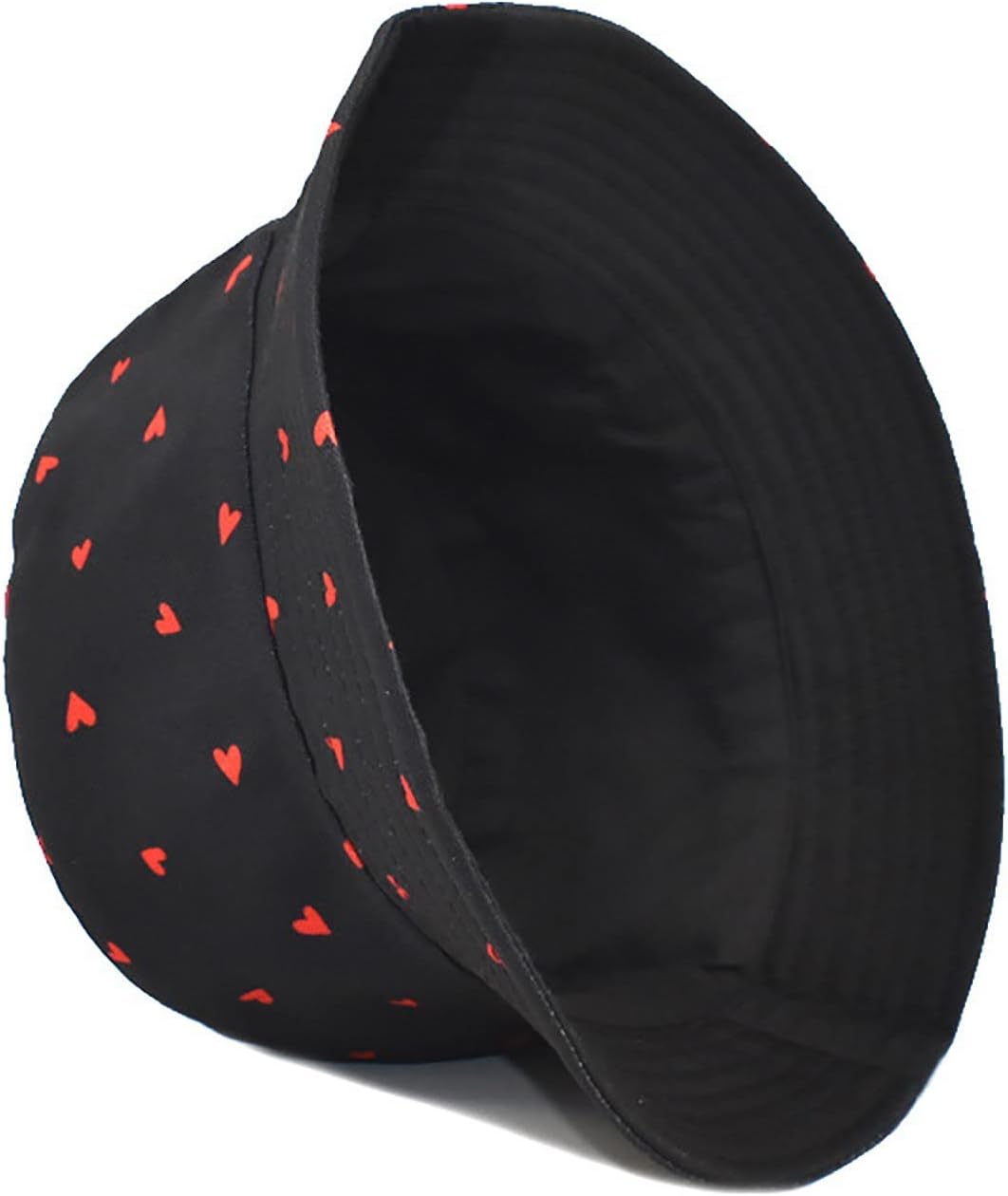 Sombrero de pescador de playa lavado con bordado de corazón, sombrero de verano para viaje, gorra de pescador al aire libre para mujeres, hombres y