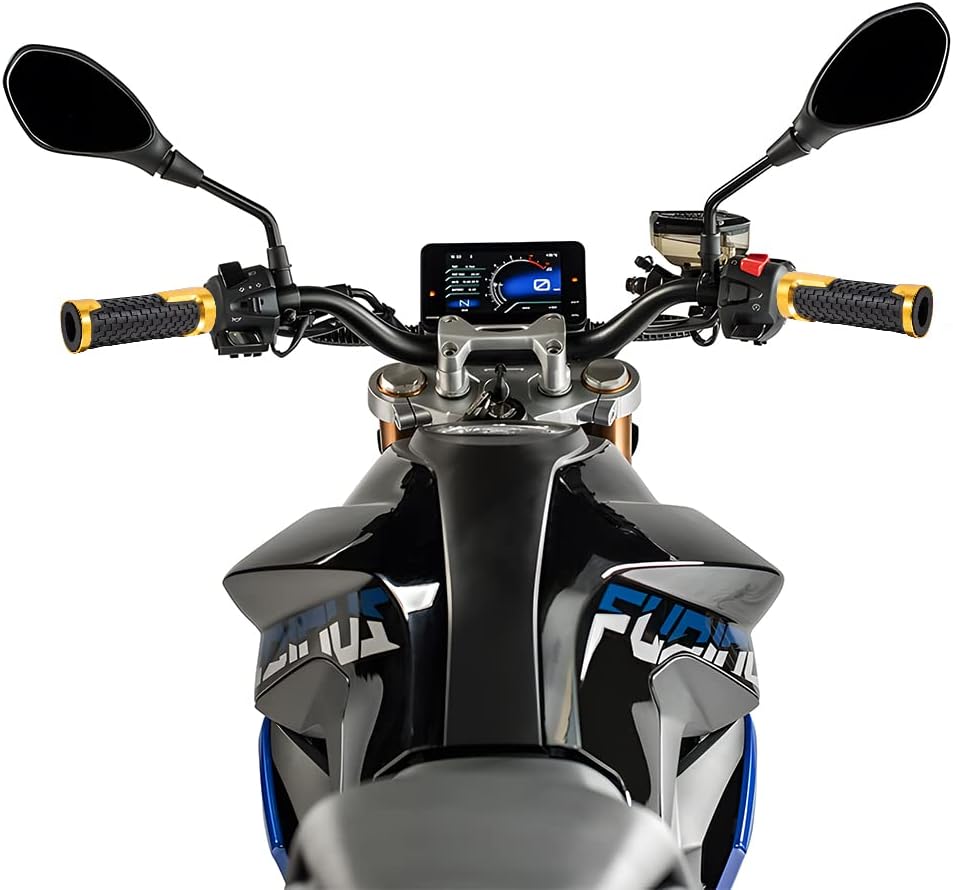 Empuñaduras de mano de 78 pulgadas 0.866 in antideslizantes universales de aluminio y gel de goma para manillar para moto