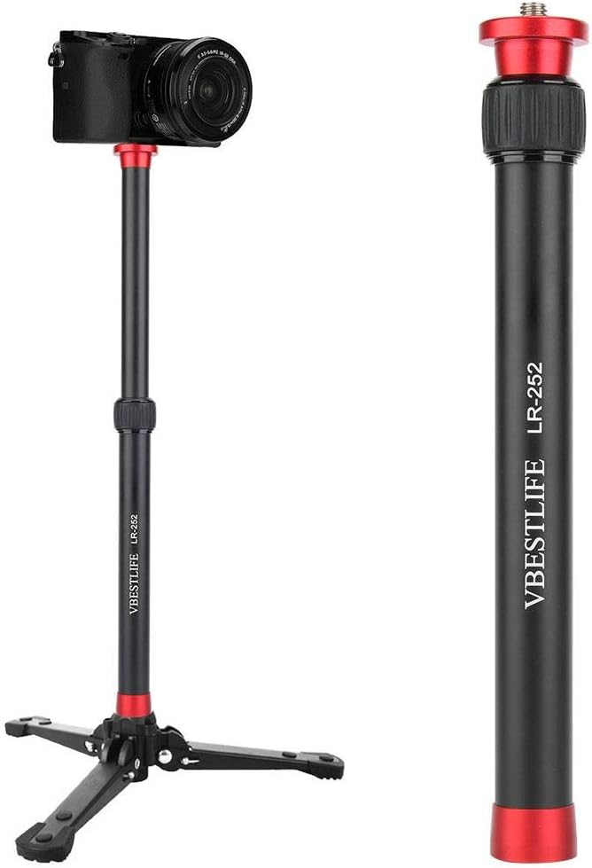 Tubo de extensión de trípode, poste de extensión de cardán, varilla de extensión de monopod de montaje de trípode de aleación de aluminio para
