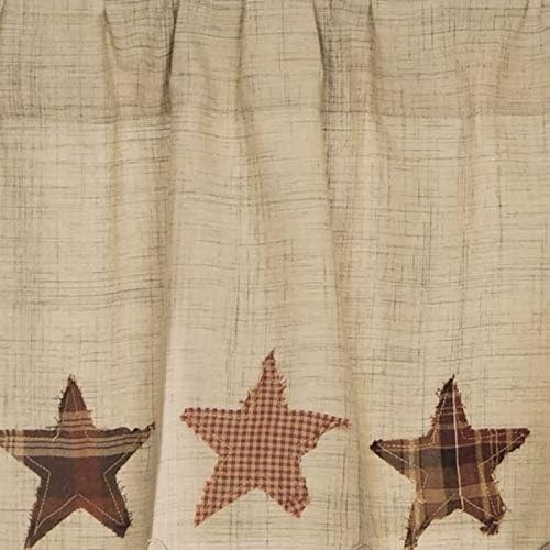 VHC Brands, Abilene, algodón, 16×60, cenefa estrella, marrón