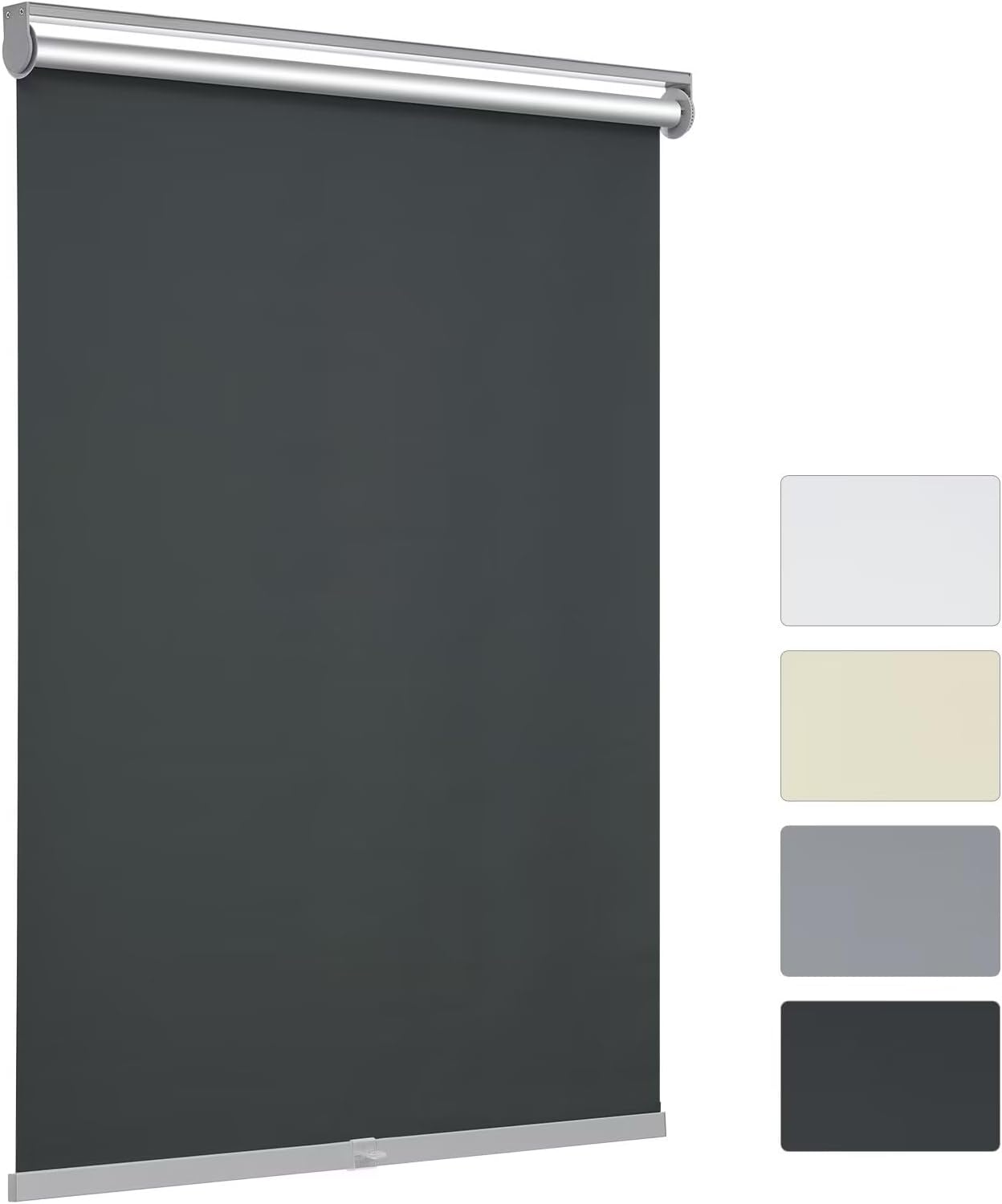 Changshade – Cortina enrollable sin cordón y opaca, oscurecimiento de la habitación, persiana enrollada, para bloqueo de la luz, protección solar,