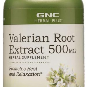 GNC Herbal Plus Extracto de raíz de valeriana 500 MG,50 porciones GNC Herbal Plus Extracto de raíz de valeriana 500 MG,50 porciones