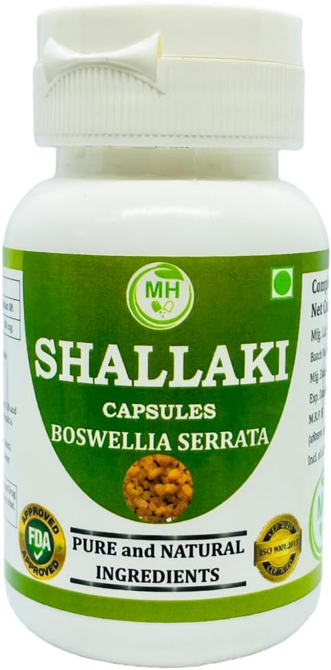 Morsan’s Shallaki (Boswellia serrata) Capsulas, Pack de 4 x 60 x 500 mg. Veg. Cápsulas (4)