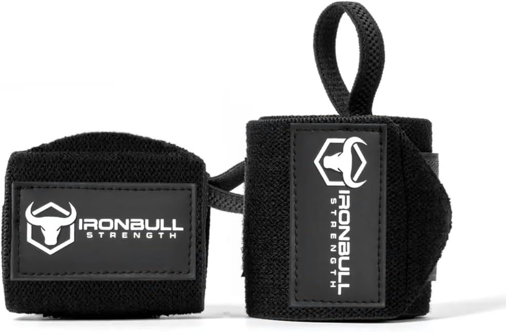 Muñequeras para levantamiento de pesas (aprobadas por USPA e IPL) – Correas de muñeca de calidad premium de 18 pulgadas para levantamiento de pesas