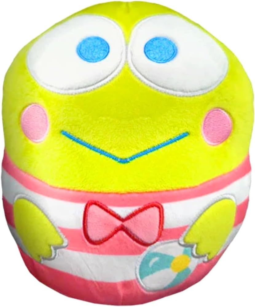Squishmallow Hello Kitty & Friends – Escuadrón de playa Keroppi (6.5 pulgadas)