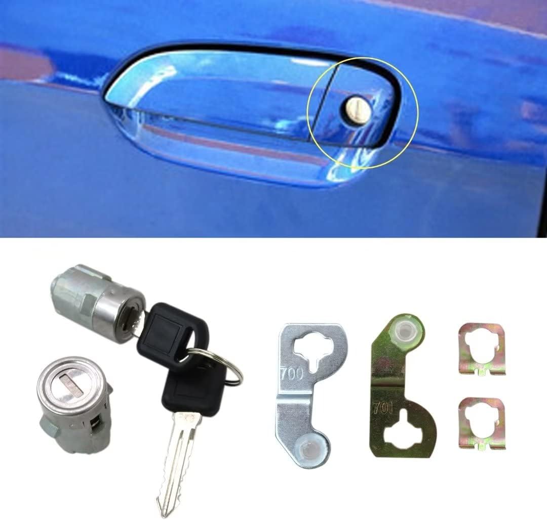 15298924 Cilindro de cerradura de puerta con kits de llaves para 2004 Chevrolet Trailblazer LS Sport Utility 4-Door 4.2L 256Cu. en. l6 GAS DOHC