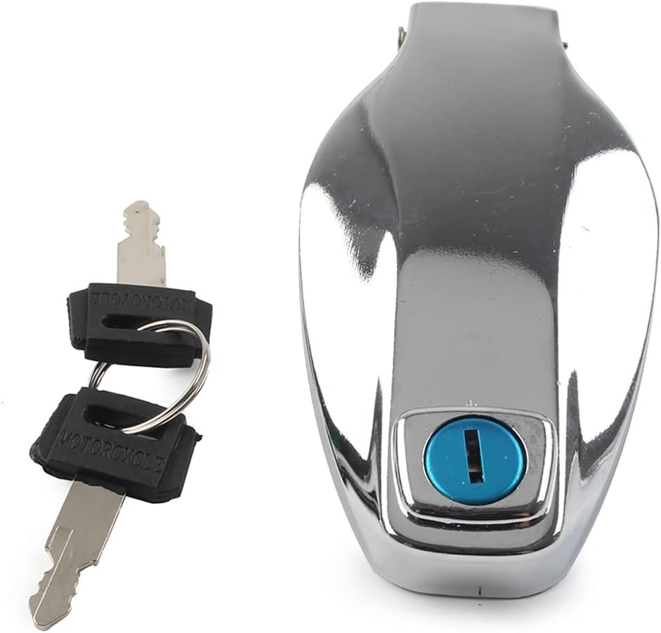 GZYF Bloqueo de tapa de gas combustible con llaves para Yamaha XS1100 XS650 XS500 XS850, negro
